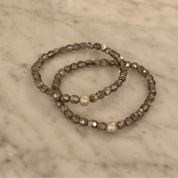 🔸NWT🔸 Agate and Amazonite Gemstone Beaded Bracelet Set - Picture 14 of 16